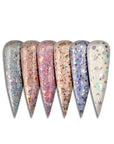 Gel de lentejuelas con 6 colores de 15ml de Pandora