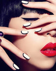 Gelish de Pandora blanco y negro